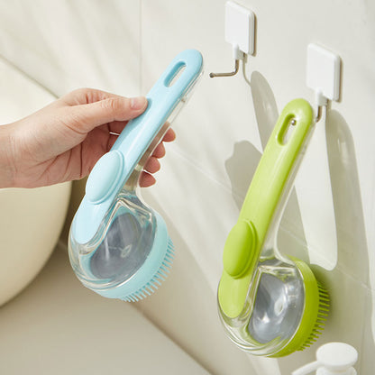 🐾 The Pet Bathing Hack Every Dog Owner Needs!🐶🐱Pet Bath Brush with Built-In Shampoo Dispenser🧼