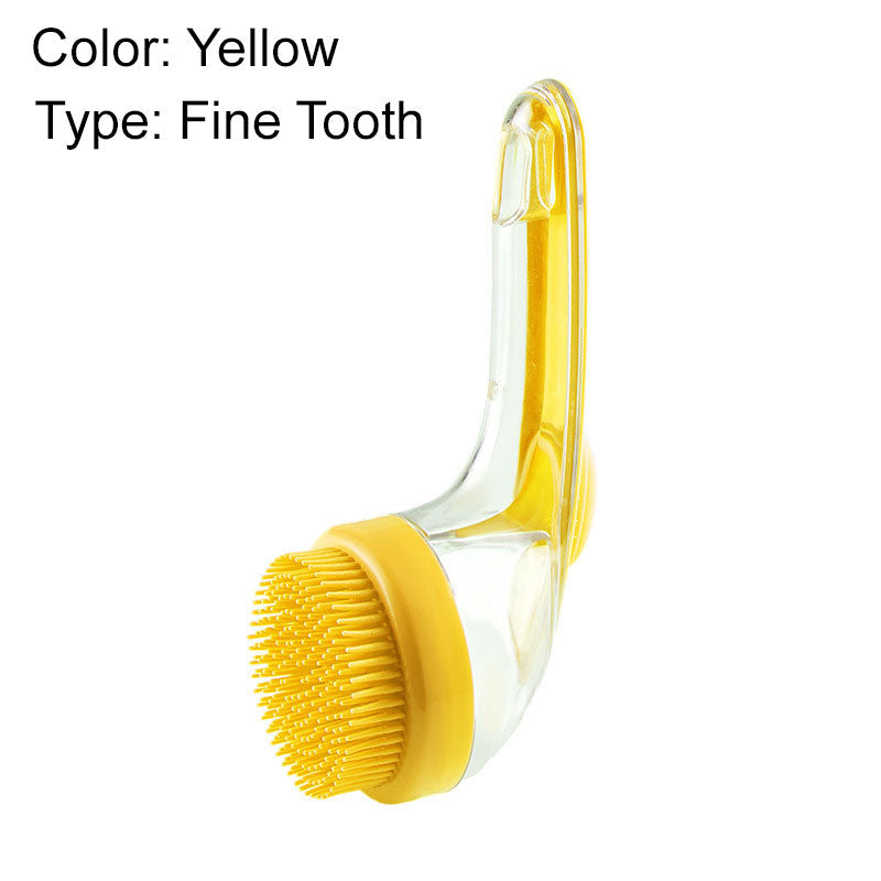🐾 The Pet Bathing Hack Every Dog Owner Needs!🐶🐱Pet Bath Brush with Built-In Shampoo Dispenser🧼