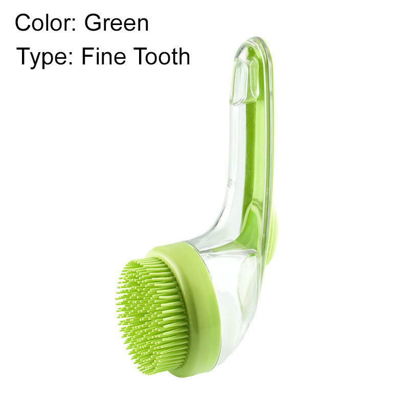🐾 The Pet Bathing Hack Every Dog Owner Needs!🐶🐱Pet Bath Brush with Built-In Shampoo Dispenser🧼