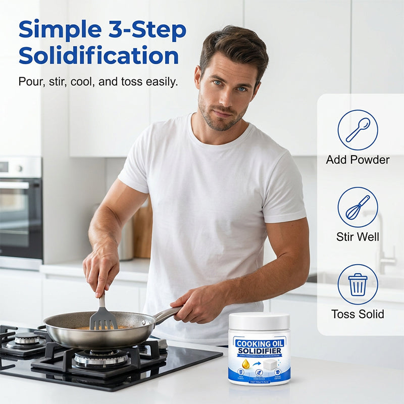 💥Last Day 50% OFF! 🫧Eco-Friendly Waste Cooking Oil Hardener