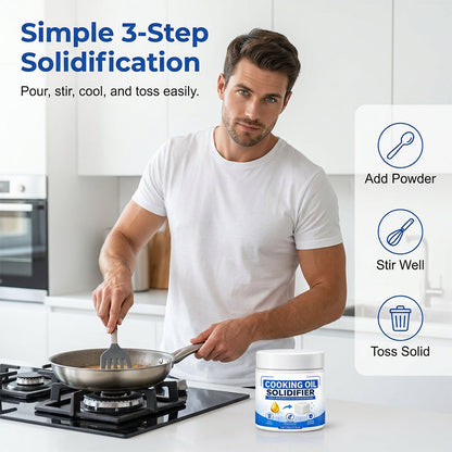 💥Last Day 50% OFF! 🫧Eco-Friendly Waste Cooking Oil Hardener
