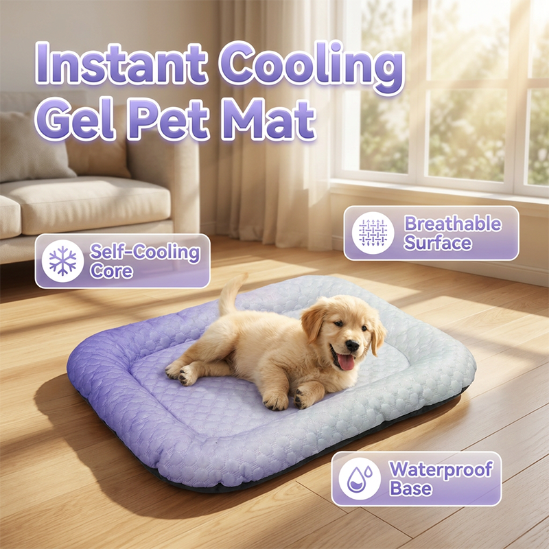 ⏰🔥Last Day 50% OFF! 🐶🐱❄️Self-Cooling Gel Mat for Dogs & Cats (Summer Heat Relief)