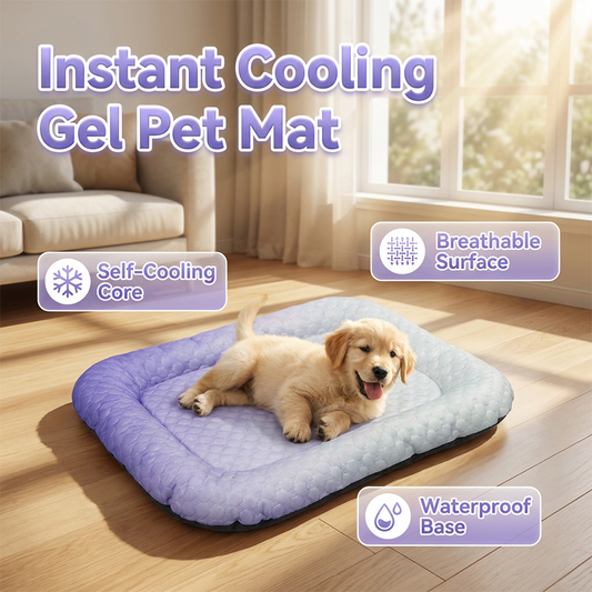 ⏰🔥Last Day 50% OFF! 🐶🐱❄️Self-Cooling Gel Mat for Dogs & Cats (Summer Heat Relief)