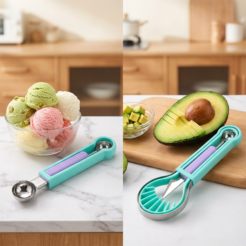 🍉3-in-1 Magic Melon Baller & Carver Set (⏰65% OFF & Buy 2 Get 1 FREE)