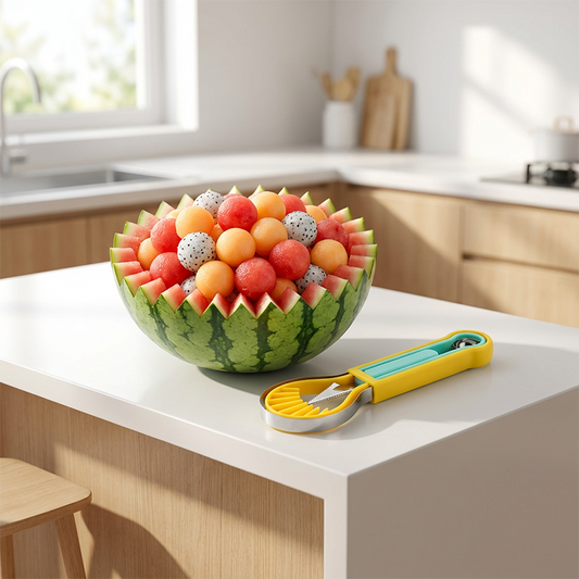 🍉3-in-1 Magic Melon Baller & Carver Set (⏰65% OFF & Buy 2 Get 1 FREE)