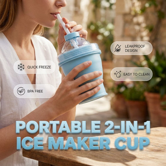 🥶 Keep Drinks Pure & Ice Cold! 2-in-1 Collapsible Ice Ball Cup (🔥Buy 2 Get 1 FREE Today)
