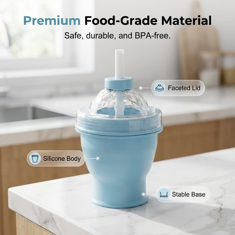 🥶 Keep Drinks Pure & Ice Cold! 2-in-1 Collapsible Ice Ball Cup (🔥Buy 2 Get 1 FREE Today)