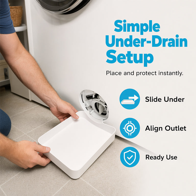 🚫1 Small Spill = A Costly Disaster! Universal Washer Drain & Filter Pan (🔥50% OFF Today Only)