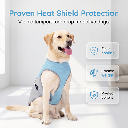 ☀️ Beat the Summer Heat! Instant Chill Dog Cooling Vest with Built-in Harness (⏰Save 50%)