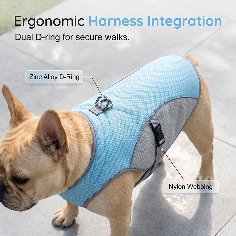 ☀️ Beat the Summer Heat! Instant Chill Dog Cooling Vest with Built-in Harness (⏰Save 50%)