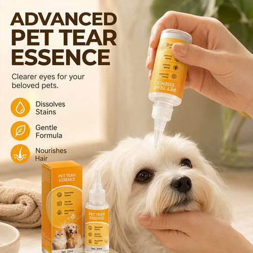 🐱 Wipe Away Crusty Eye Stains Safely!🐶Gentle Pet Eye Stain Remover Essence Nourishing Drops
