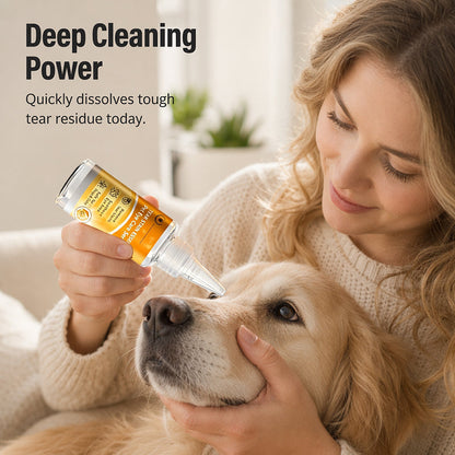 🐱 Wipe Away Crusty Eye Stains Safely!🐶Gentle Pet Eye Stain Remover Essence Nourishing Drops