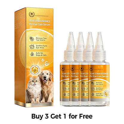 🐱 Wipe Away Crusty Eye Stains Safely!🐶Gentle Pet Eye Stain Remover Essence Nourishing Drops