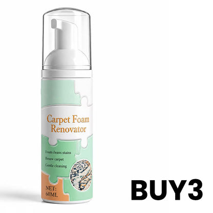 🎉 SPECIAL OFFER: BUY 2 GET 1 FREE! 🎁Waterless Carpet Foam Stain Remover with Towel