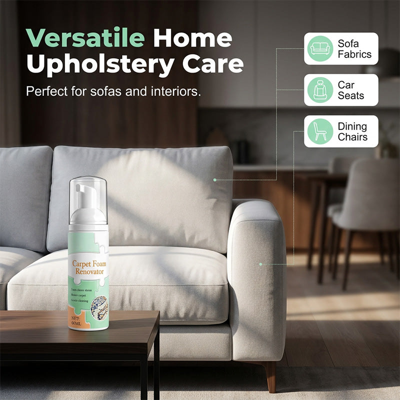 🎉 SPECIAL OFFER: BUY 2 GET 1 FREE! 🎁Waterless Carpet Foam Stain Remover with Towel