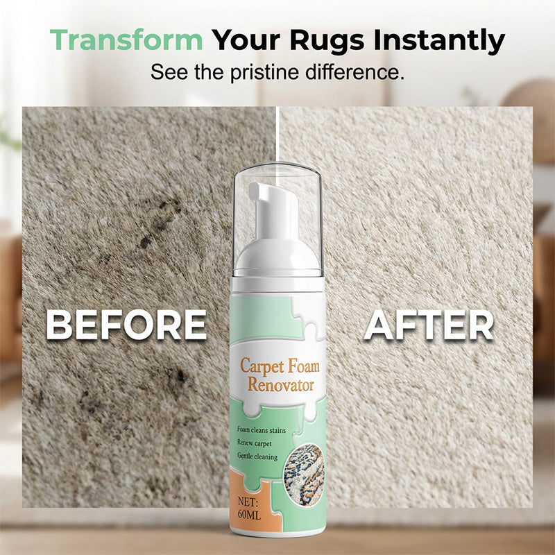 🎉 SPECIAL OFFER: BUY 2 GET 1 FREE! 🎁Waterless Carpet Foam Stain Remover with Towel