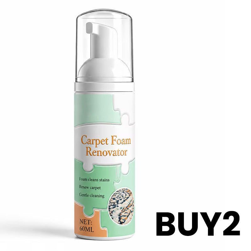 🎉 SPECIAL OFFER: BUY 2 GET 1 FREE! 🎁Waterless Carpet Foam Stain Remover with Towel