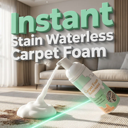 🎉 SPECIAL OFFER: BUY 2 GET 1 FREE! 🎁Waterless Carpet Foam Stain Remover with Towel