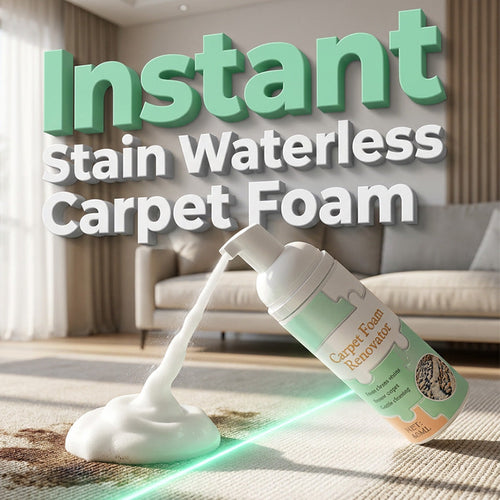 🎉 SPECIAL OFFER: BUY 2 GET 1 FREE! 🎁Waterless Carpet Foam Stain Remover with Towel