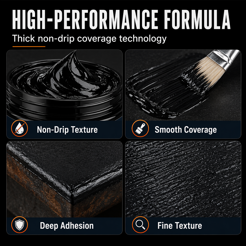 🥳2026 HOT SALE🥳🎉 50K+ SOLD! Metal Rust Protection Black Paste🏠 Make Old Rusty Metal Look Brand New Again!