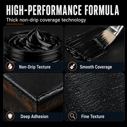 🥳2026 HOT SALE🥳🎉 50K+ SOLD! Metal Rust Protection Black Paste🏠 Make Old Rusty Metal Look Brand New Again!