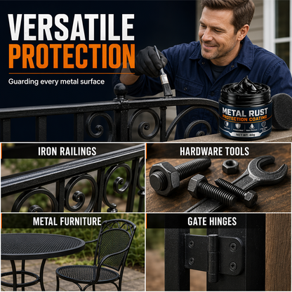 🥳2026 HOT SALE🥳🎉 50K+ SOLD! Metal Rust Protection Black Paste🏠 Make Old Rusty Metal Look Brand New Again!