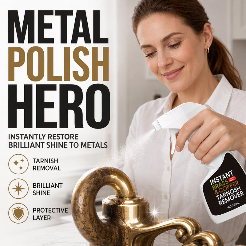 ✨Restore Tarnished Brass In Seconds! Instant Brass Tarnish Remover Spray, Fast Shine Renew