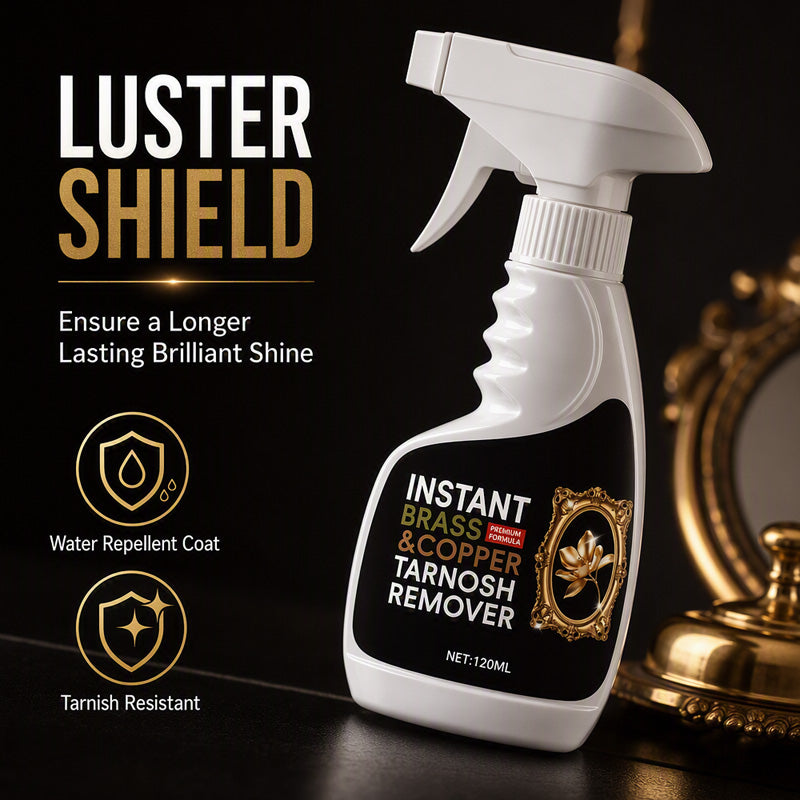 ✨Restore Tarnished Brass In Seconds! Instant Brass Tarnish Remover Spray, Fast Shine Renew