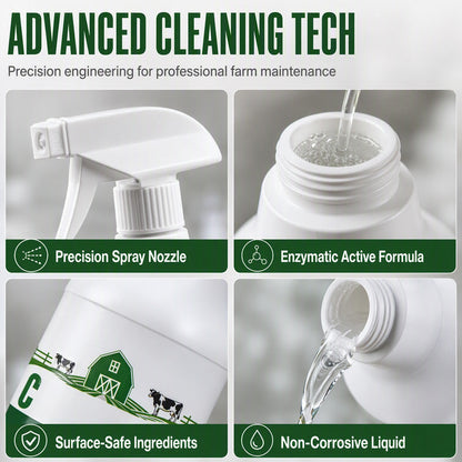 ⏰LIMITED TIME 49% OFF!🐄 Remove Tough Barn Stains & Dirt in Seconds! 🧹✨ Professional-Strength Farm Surface Cleaner!
