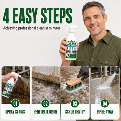 ⏰LIMITED TIME 49% OFF!🐄 Remove Tough Barn Stains & Dirt in Seconds! 🧹✨ Professional-Strength Farm Surface Cleaner!