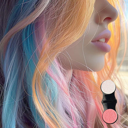 🌈 Change Your Hair Color Daily!💇‍♀️Quick Single-Use Hair Dye Powder Cake
