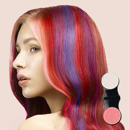 🌈 Change Your Hair Color Daily!💇‍♀️Quick Single-Use Hair Dye Powder Cake