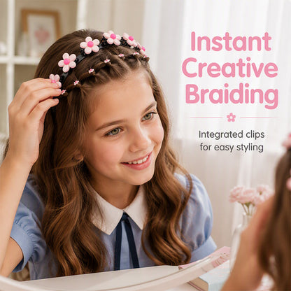🌺 Kids Braided Hairpin – Easy 5‑min styling &🎀 cute cartoon designs ✨