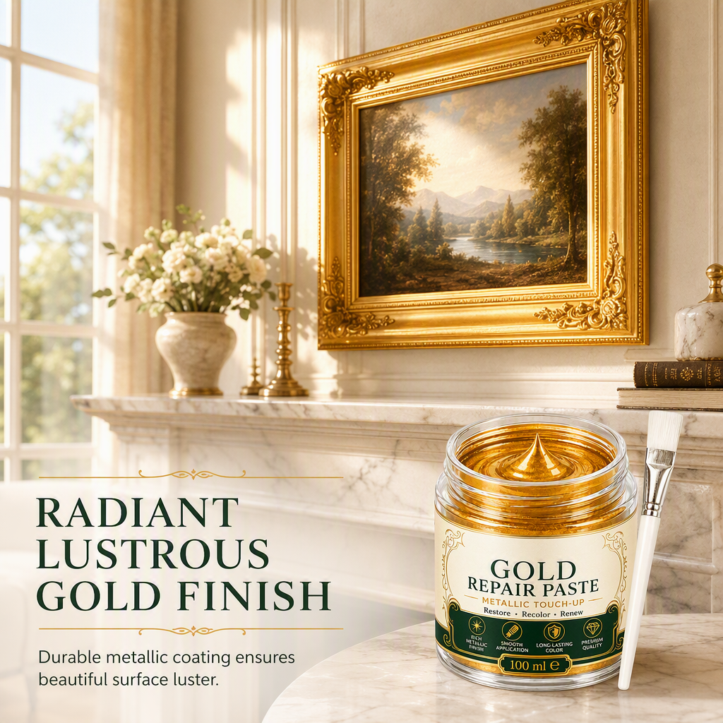 ✨Gold/Silver Metallic Refinishing Repair Paste with Brush