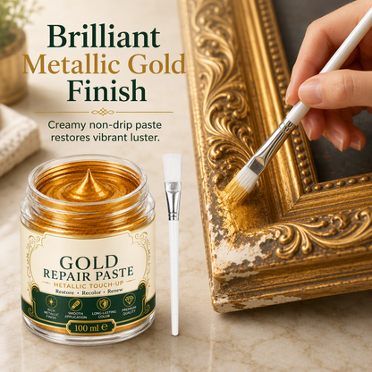 ✨Gold/Silver Metallic Refinishing Repair Paste with Brush