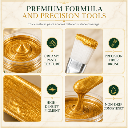 ✨Gold/Silver Metallic Refinishing Repair Paste with Brush