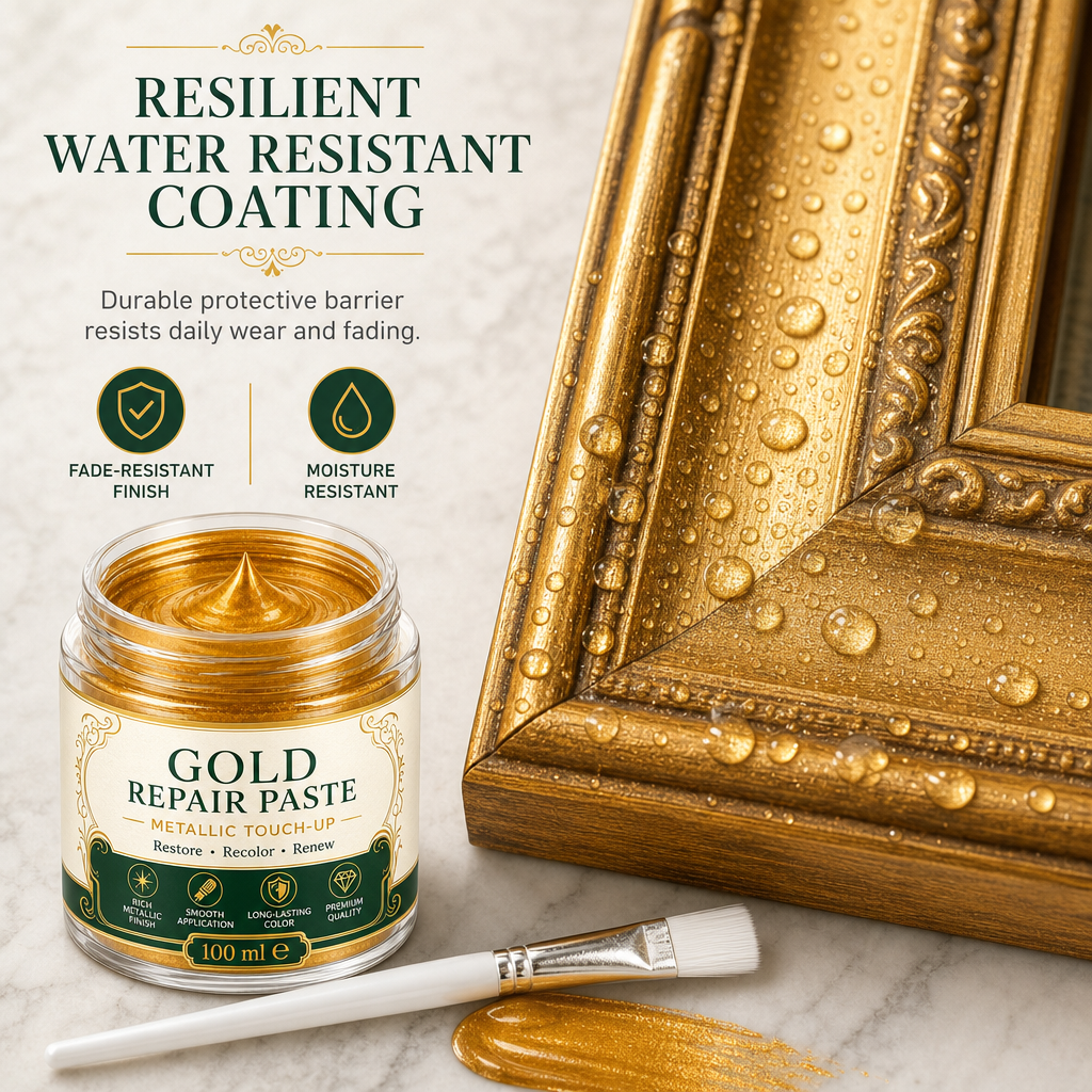 ✨Gold/Silver Metallic Refinishing Repair Paste with Brush