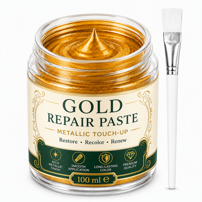✨Gold/Silver Metallic Refinishing Repair Paste with Brush