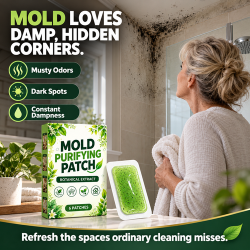 6 Pieces Mold Removal Patches for Household Walls Kitchen and Bathroom Mildew Purification Pads