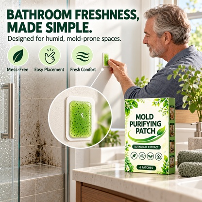 6 Pieces Mold Removal Patches for Household Walls Kitchen and Bathroom Mildew Purification Pads