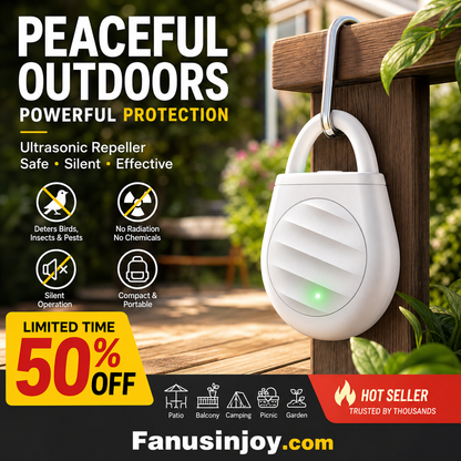 🐦 No More Trouble from Birds & Pests! 🍃✨ Pocket-Sized Ultrasonic Repeller Keychain!